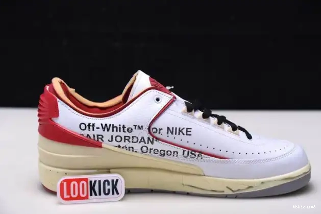 Reps TBkick DJ4375-106 Off-White 2 Low Retro White Red SP Jordan 0407